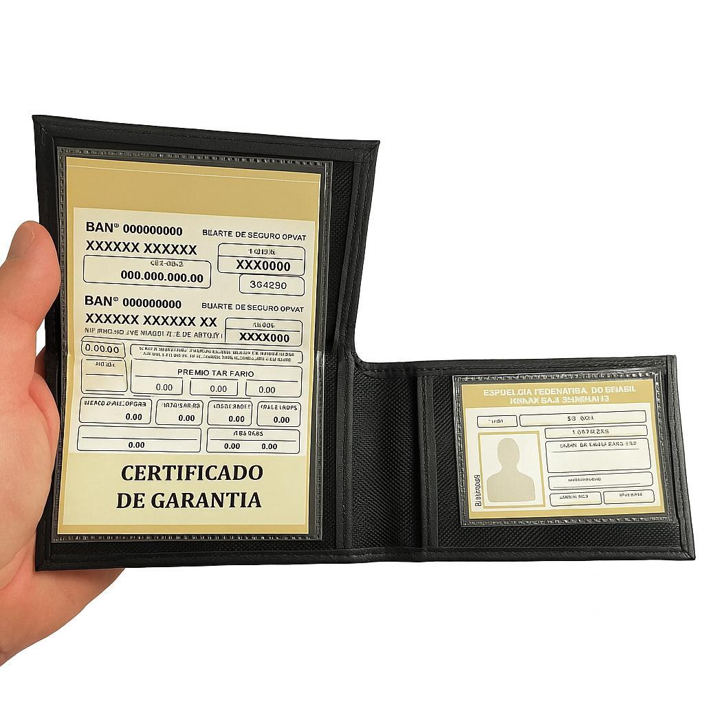 Carteira Porta Documentos De Carro Moto CNH