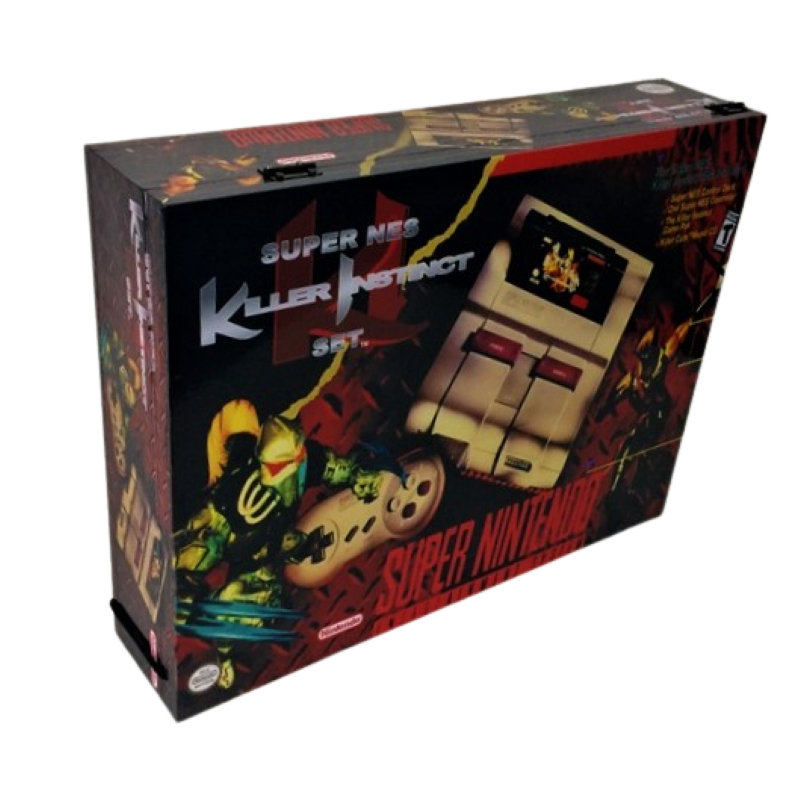 Caixa Vazia Super Nintendo Killer Instinct De Madeira Mdf