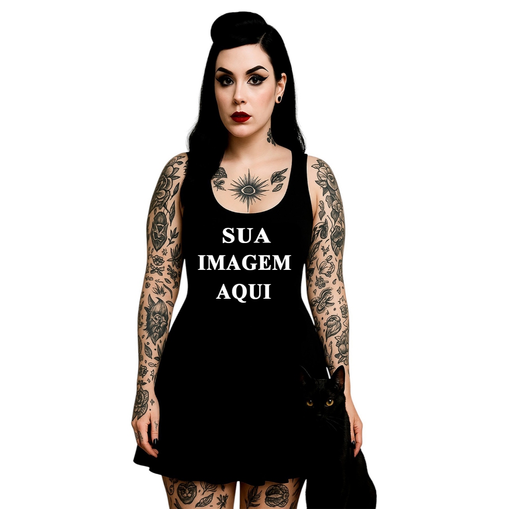VESTIDO PERSONALIZADO  ANTES DE COMPRAR POR FAVOR ENVIAR A IMAGEM em Oferta na Shopee