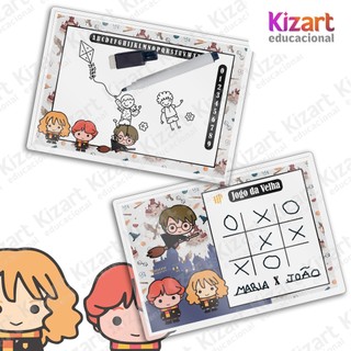 Lousa Mágica + Caneta Com Apagador Lembrancinha Festa Infantil Tema Harry Potter Baby