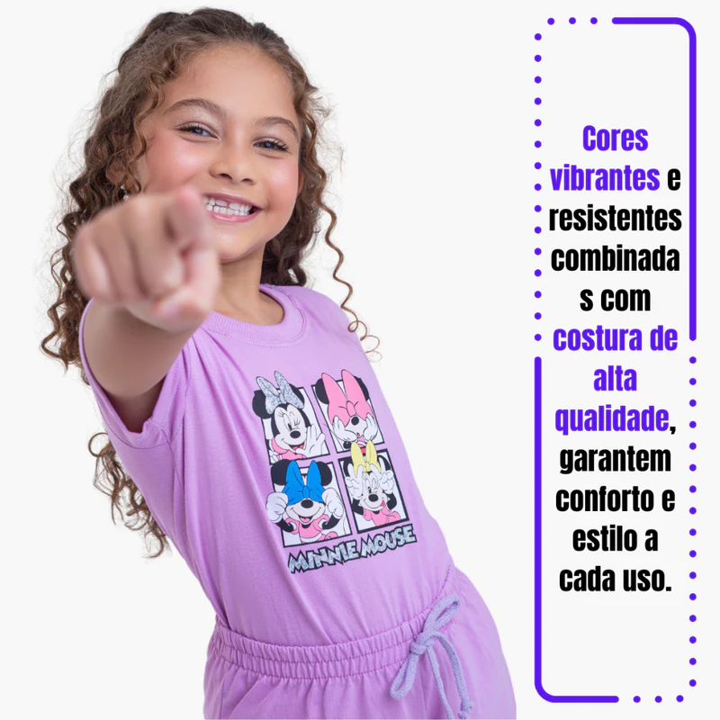 Conjunto Infantil Feminino de Verão com 6 Peças para Menina — foto 2