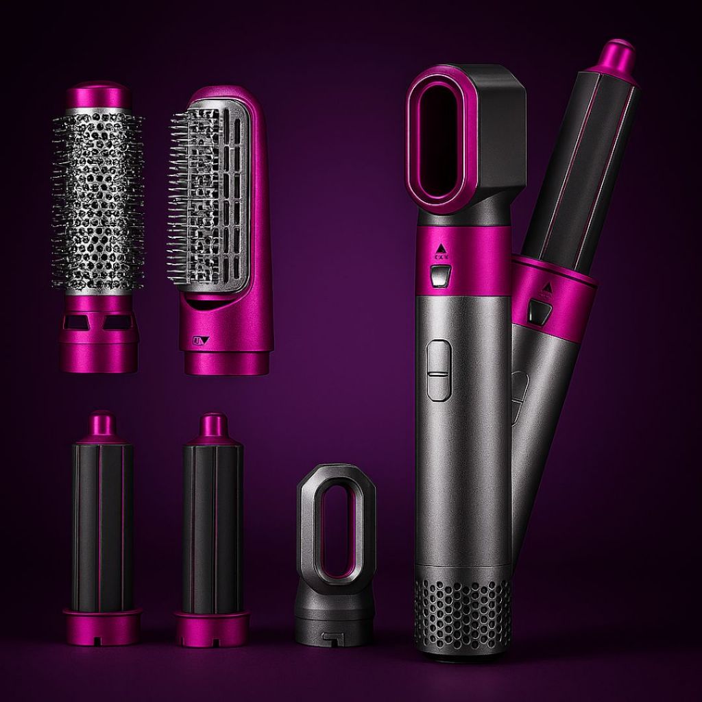 Escova Modeladora Profissional 5 1 – Secador, Alisador Babyliss Ar Quente 110V