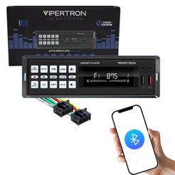 Rádio MP3 Automotivo Vipertron Bluetooth USB SD