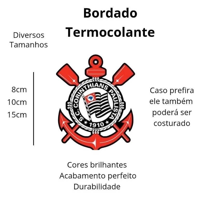 Brasão Corinthians Bordado: Onde Comprar | BuscaProdutos