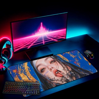 Mouse Pad Gamer Grande Antiderrapante 65x30 70x35 80x35 90x40 90x50 120x60 Cm Borda Costurada em Oferta na Shopee