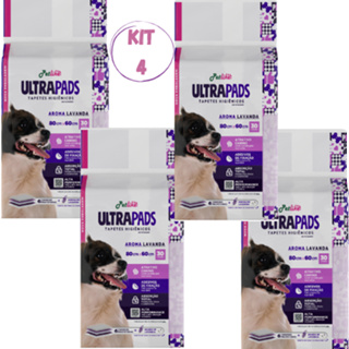 Tapete Higiênico 120 unidades 30/60/90/120 Para Cães Ultra Pads Lavanda 80x60cm PetLike em Oferta na Shopee