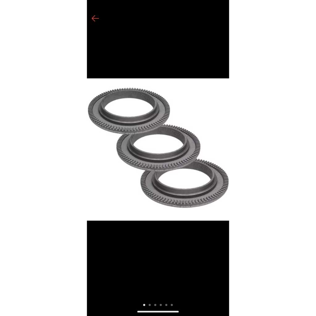 Espalha Chama Fogão Industrial Queimador Duplo Ferro 15,5cm