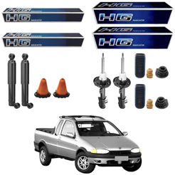 KIT 4 AMORTECEDOR STRADA 1998 A 2000 NAKATA + KIT