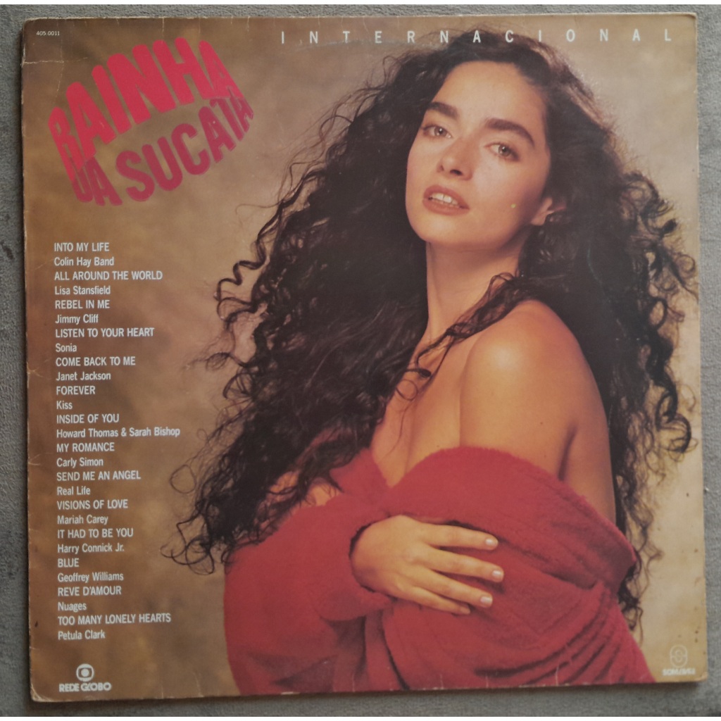 Lp Rainha da Sucata Internacional Promocional vinil novela Mariah Carey 1990 Janet Jackson
