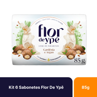 Kit 6un Sabonetes Flor De Ypê Suave Gardenia & Argan 85g em Oferta na Shopee