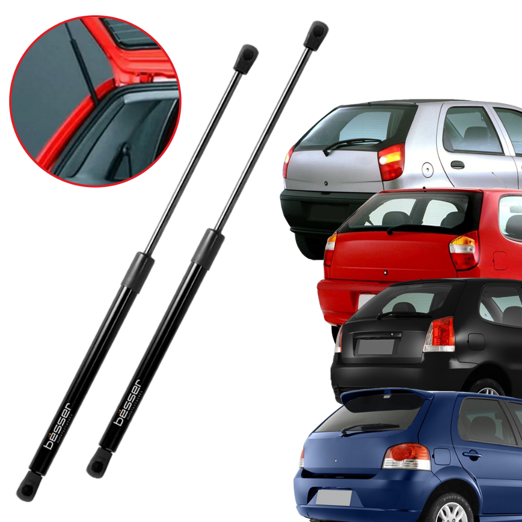 Kit Pistão a Gás Amortecedor de Porta Malas Fiat Palio Pistão a Gás Fiat Palio Fire 1996 Até 2010 em Oferta na Shopee