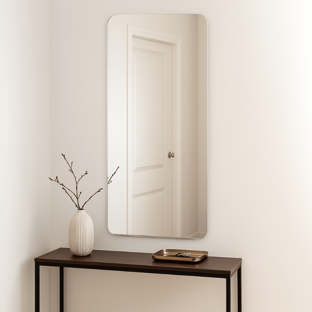 Espelho Lopazzi Retangular Grande Corpo Inteiro 120x60cm Polido Decoração Quarto Banheiro Sala Hall em Oferta na Shopee