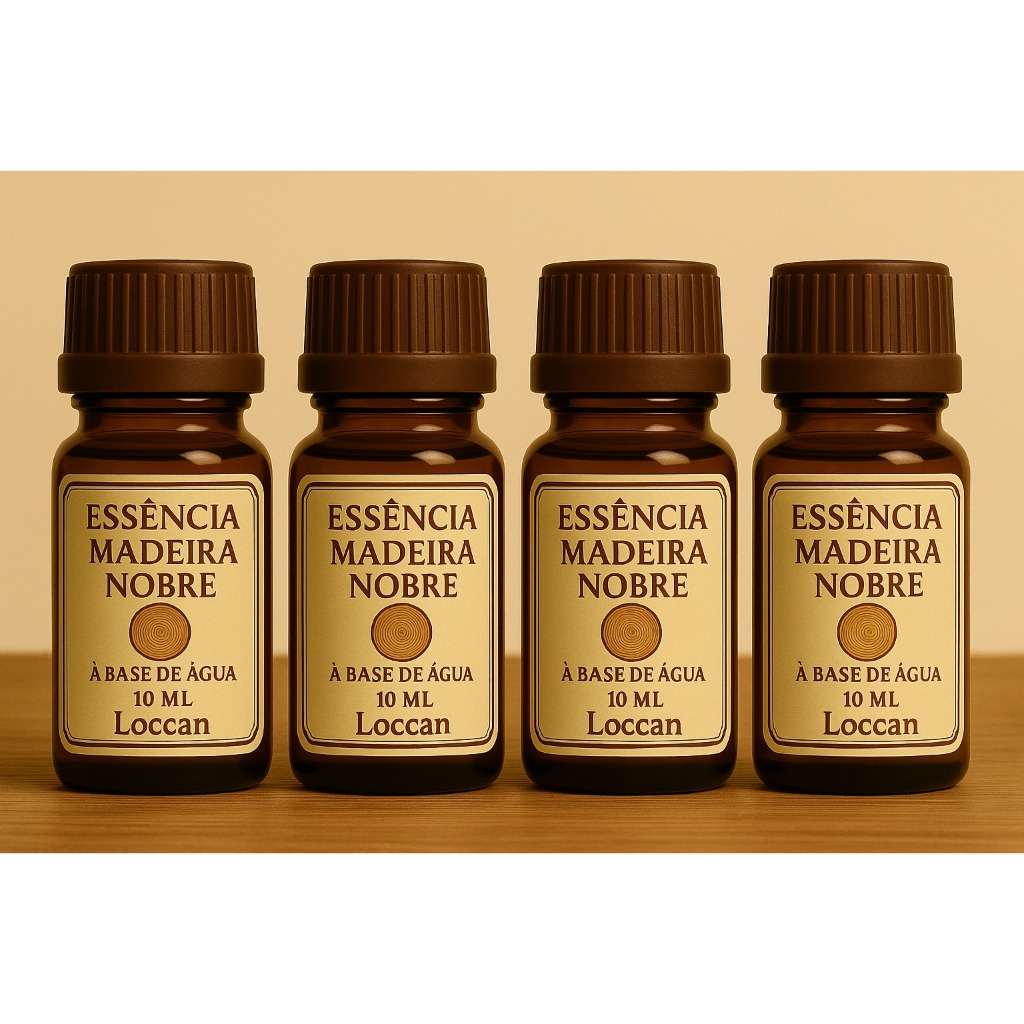 Kit 4 Essência Madeira Nobre Premium 10ml Base Água a Pronta Entregal Base Água
