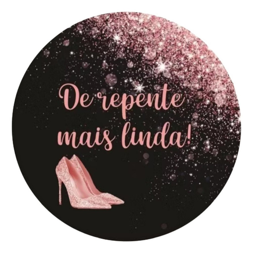 Capa Painel Redondo 1,50x1,50 Sublimado Helanca Premium Tema''De Repente Mais Linda''
