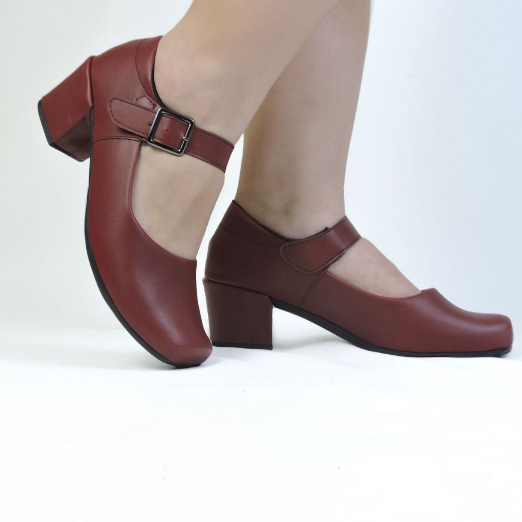 Sapato Social Feminino de Saltinho Cores Lançamento Casual Básico Atemporal Sandália Fechada em Oferta na Shopee