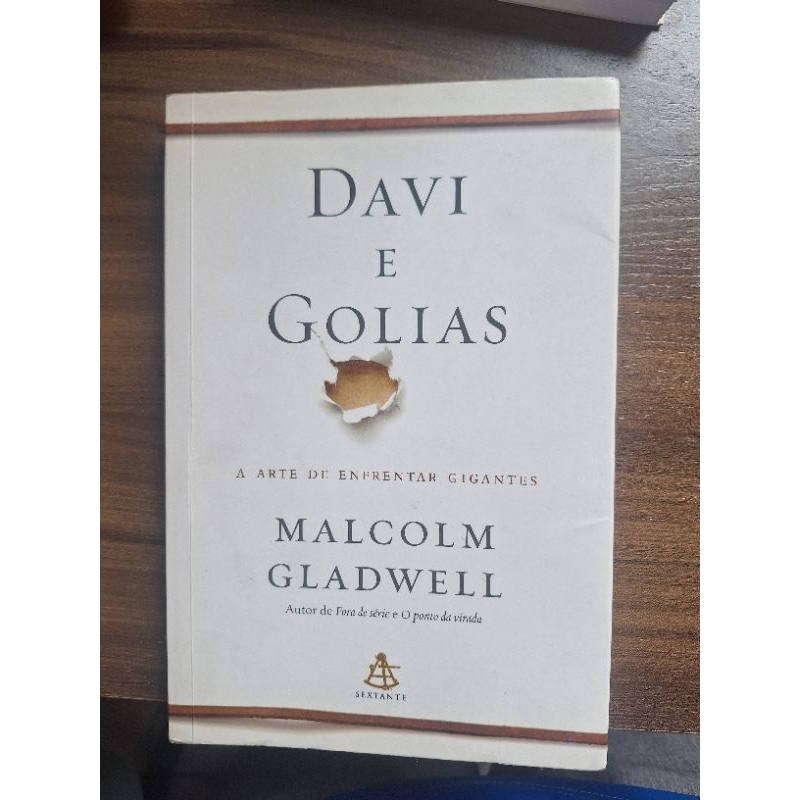 Livro Davi e Golias A arte de enfrentar gigantes Malcolm Gladwell Usado