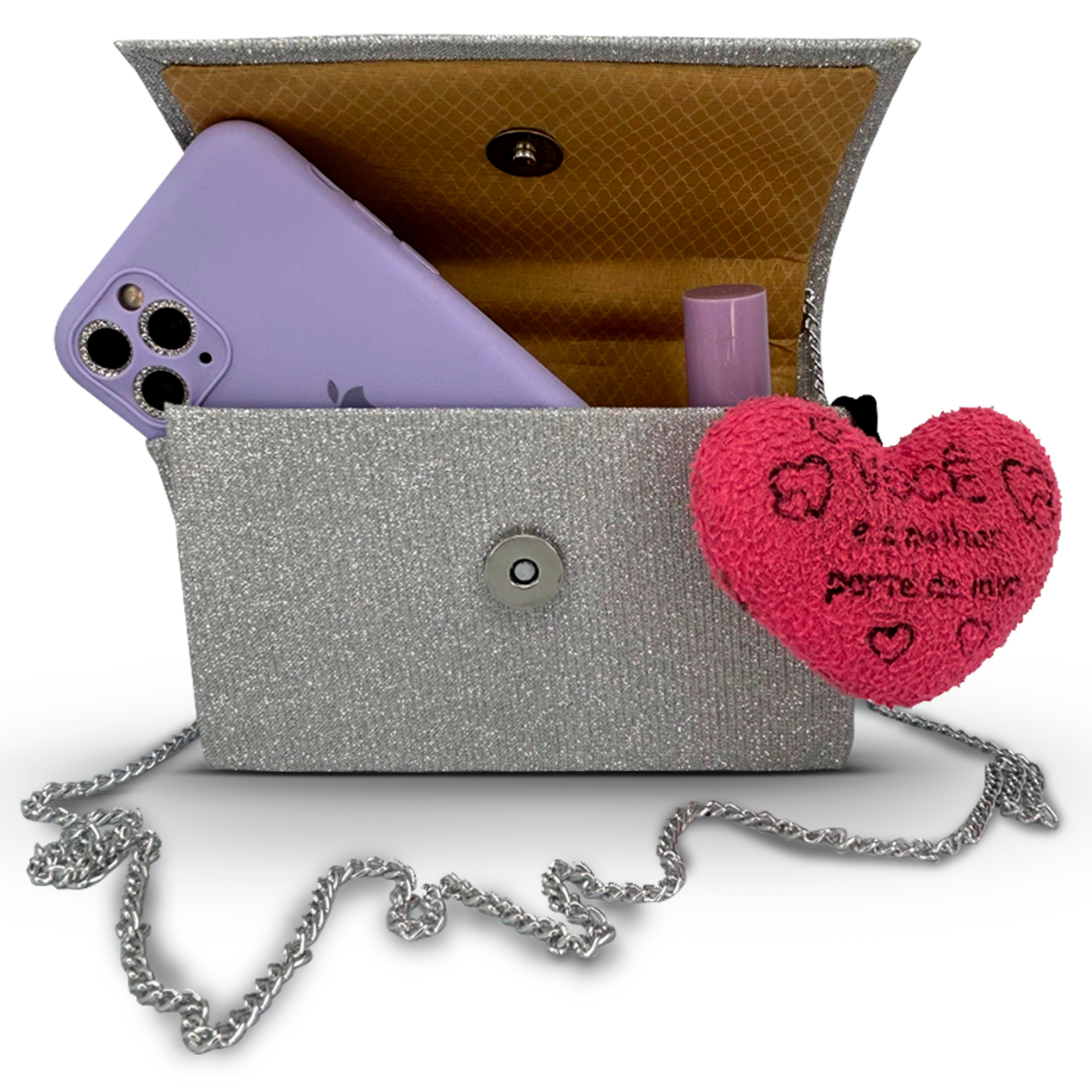 Bolsa Pequena Luxo Feminina Clutch Brilhante Festa Ou Casual
