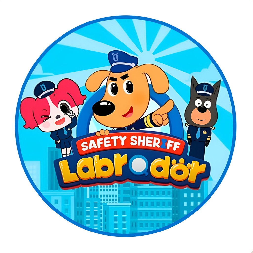 Capa Painel Redondo 1,50x1,50 Sublimado Helanca Premium Tema Detetive Labrador Desenho em Oferta na Shopee