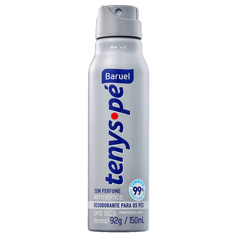 Tenys Pe Baruel Jato Seco Sem Perfume 92g em Oferta na Shopee
