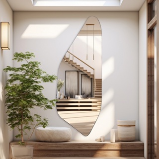 Espelho Rocco 170x70cm Corpo Inteiro com Moldura em Couro Ecológico Exclusivo em Oferta na Shopee