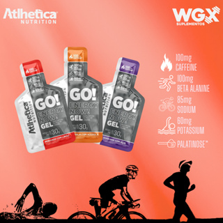 GO! Energy Now Gel - Atlhetica Nutrition - Carboidrato em gel - Caixa com 10 sachês de 30g cada em Oferta na Shopee