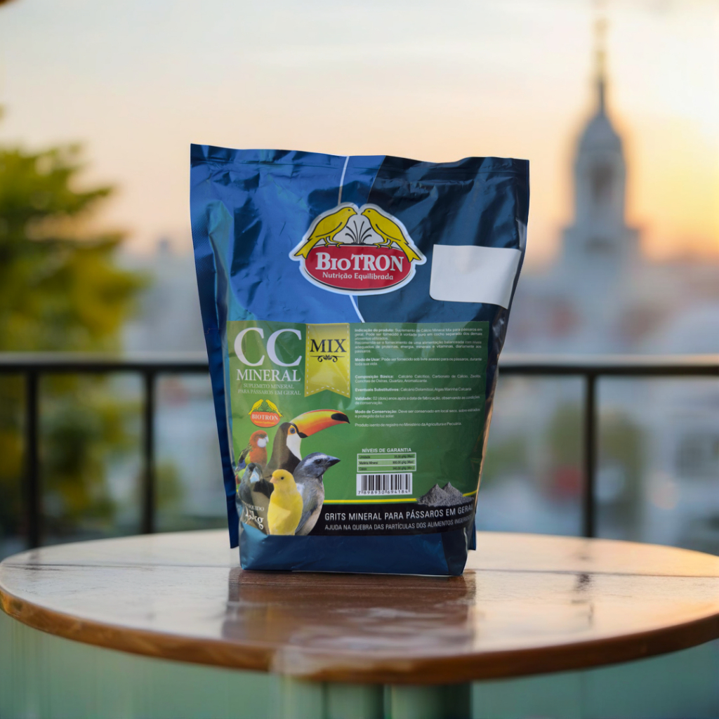 CC Mineral Mix Biotron 1,5 kg – Grit Mineral para Aves Sem Carvão em Oferta na Shopee