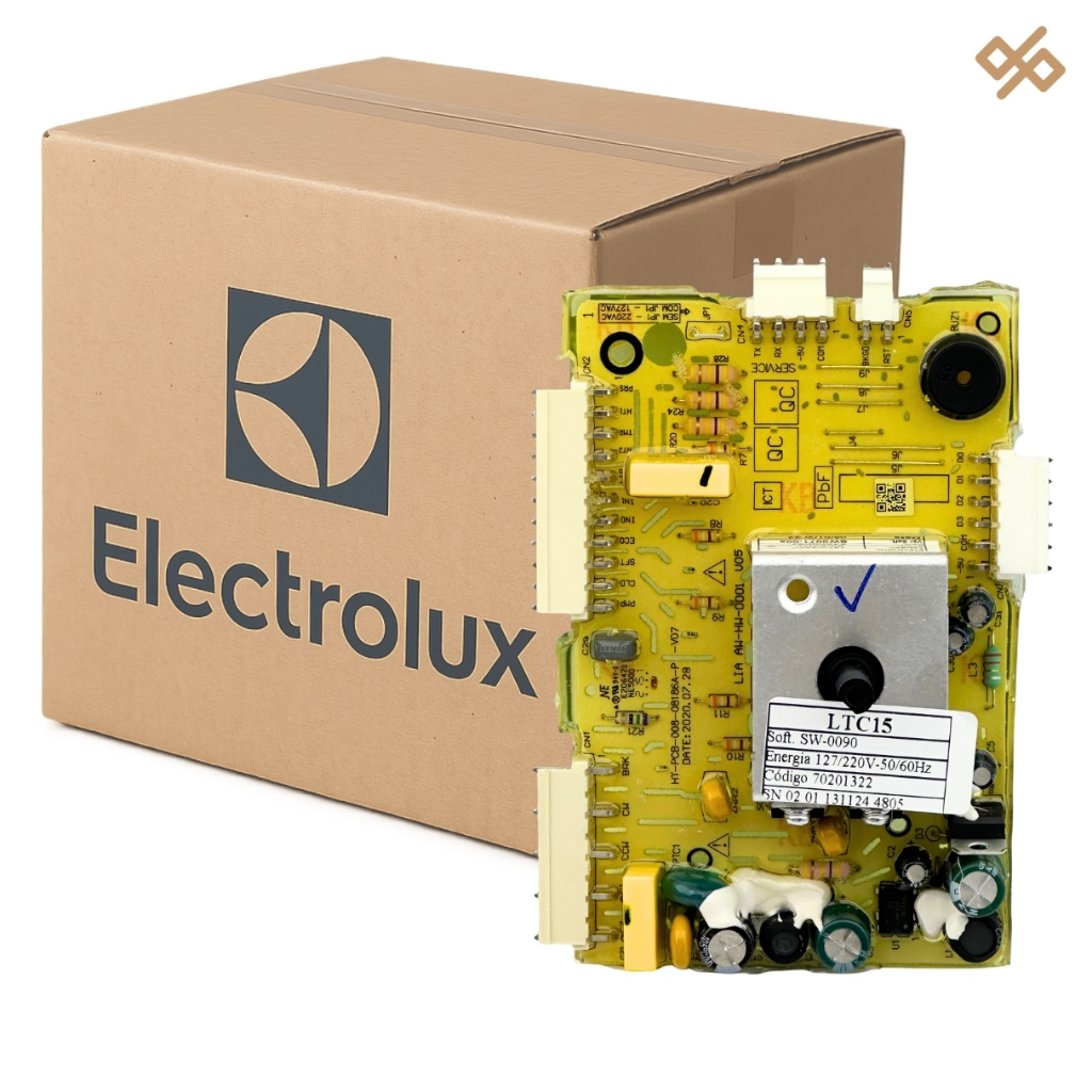 Placa Potência Bivolt Orig Electrolux  Exclusiva Para Lavadora Ltc15 70201322