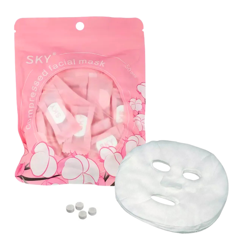Kit 05/50/100 Máscaras Desidratadas Comprimido Compactada