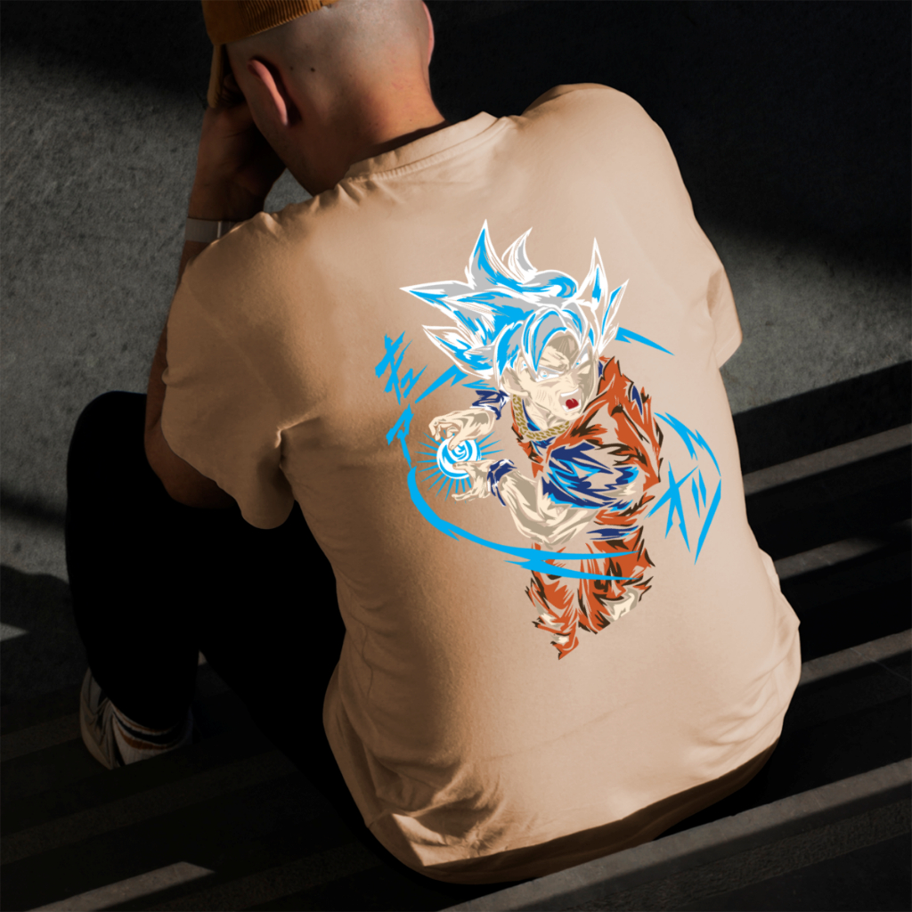 Camiseta Masculina Estampada Dragon Ball Goku Anime 100% Algodão Estilo Conforto Diário