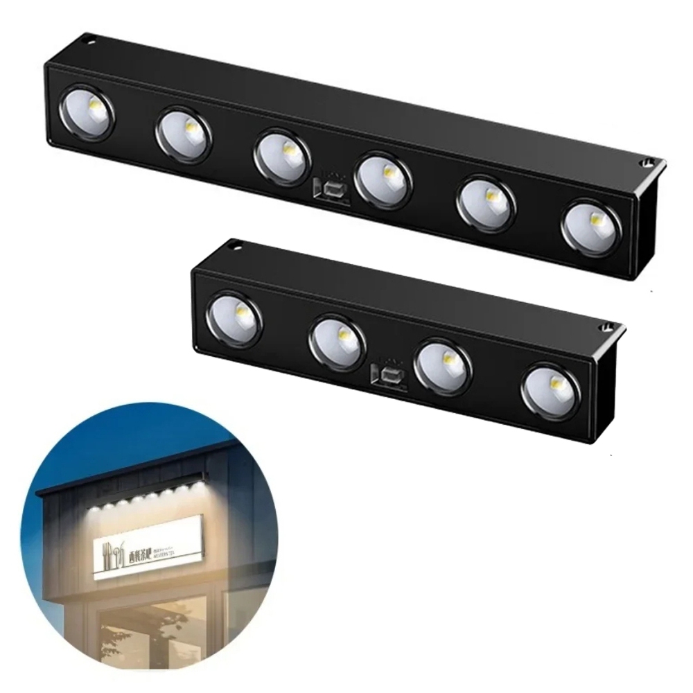 Luminária Solar LED Para Jardim e Fachada Luz Branca à Prova D'água com Sensor Automático