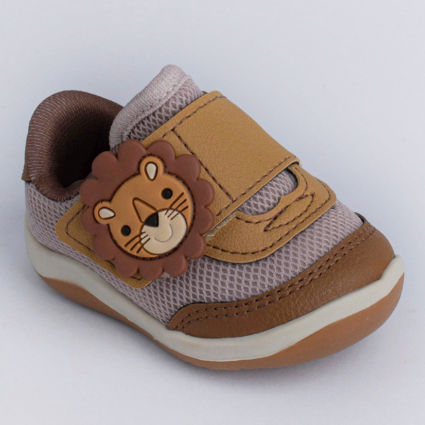 Tênis Infantil Meninos Kidy Colors Equilíbrio Leão Calce Fácil Confortável Antiderrapante Baby em Oferta na Shopee