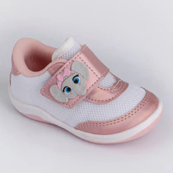 Tênis Infantil Menina Kidy Colors Elefante Equilíbrio Calce Fácil Seguro Antiderrapante Conforto