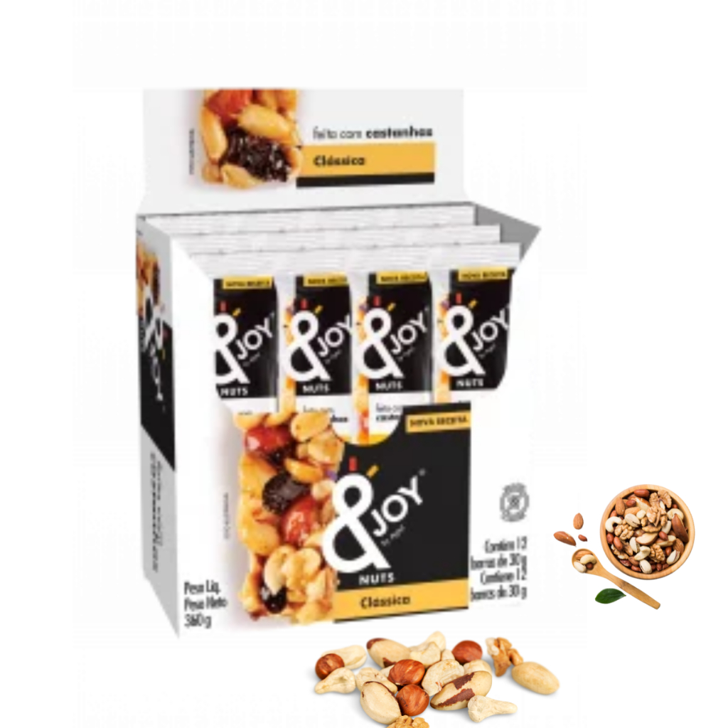 Barra Mixed Nuts &joy Agtal Cereal Amendoas Cx (12 X 30g)
