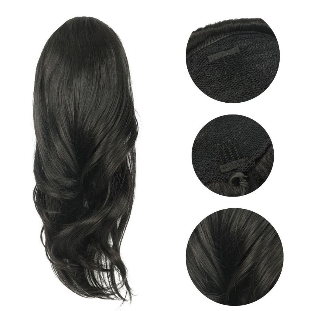 Aplique Rabo de Cavalo Fashion Classic Bethania 135g com 40cm BioFibra em Oferta na Shopee