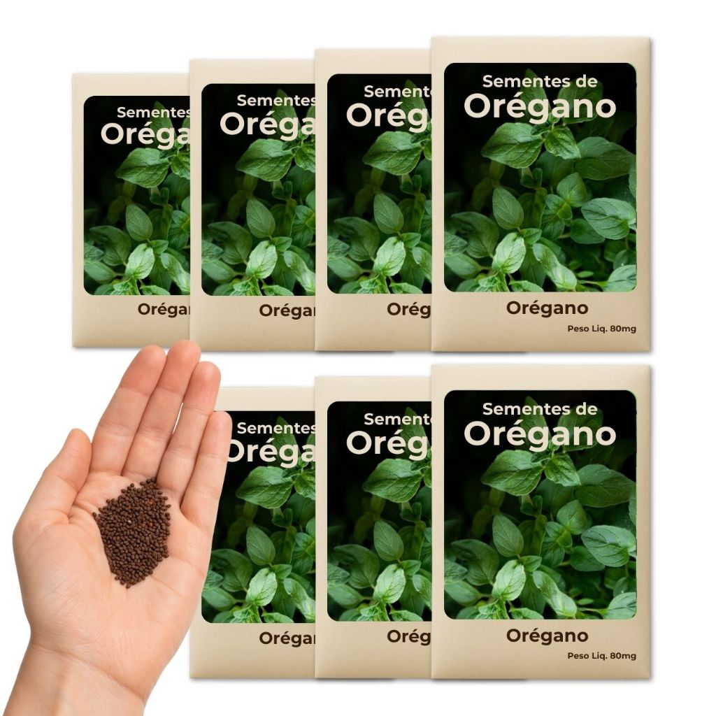Sementes De Orégano Para Cultivar Na Horta, No Jardim Ou Em Vasos – Fácil E Prático - Combo 7 Pct