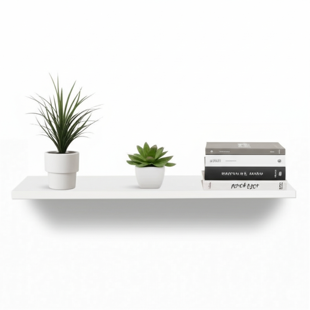 Kit 3 Prateleiras 100x25 MDF 15mm Branco Com Suportes