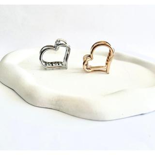 PIRANHA DE CABELO DE CORAÇÃO FORMATO PRESILHA PRENDEDOR DOURADO E PRATA