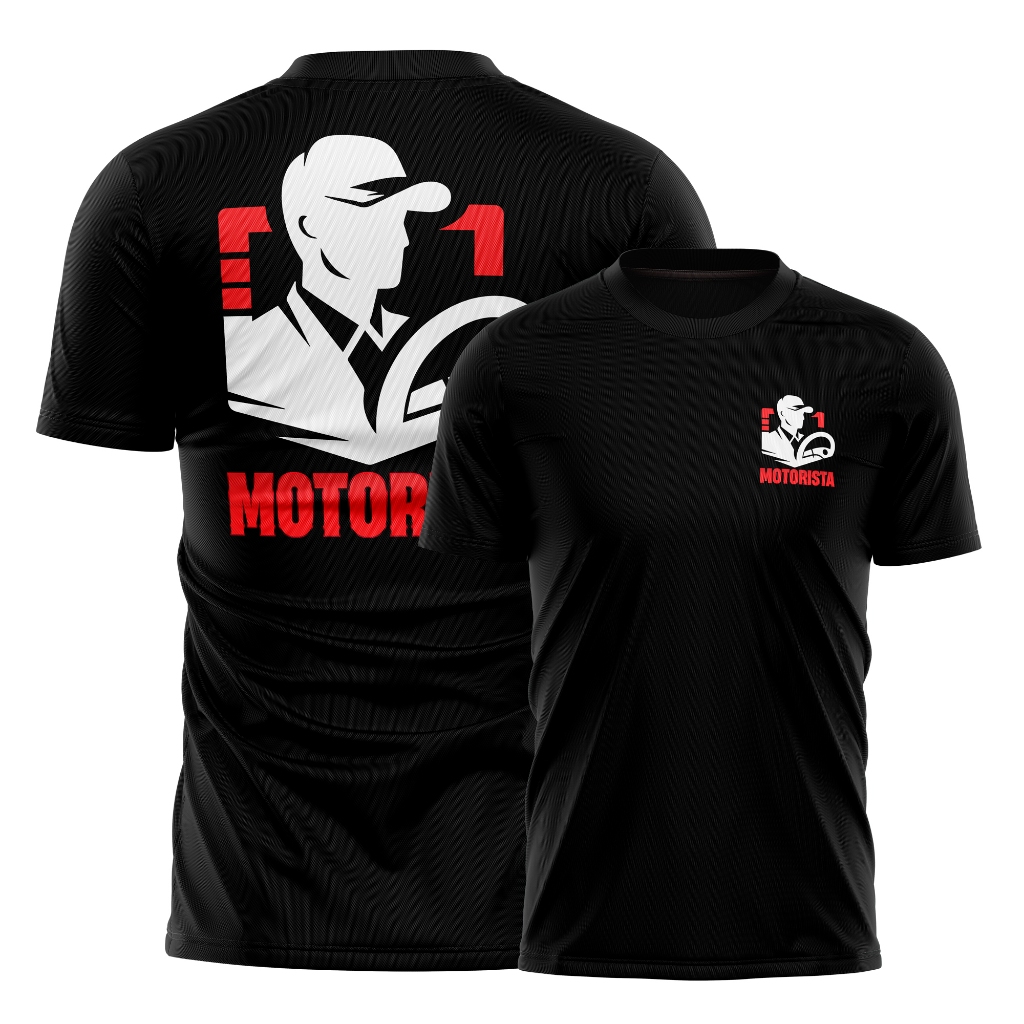 Camiseta Motorista Uniforme Profissional Trabalho Dry Fit Masculina Confortável e Leve