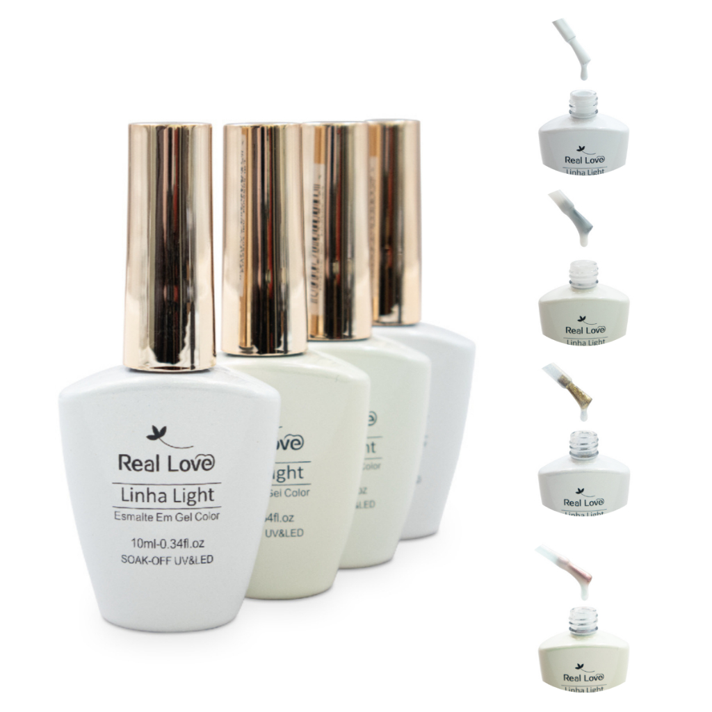 Esmaltes em Tons de Branco Francesinha 10 ml - Real Love em Oferta na Shopee