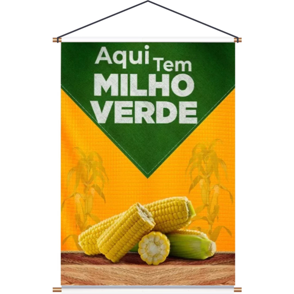 Banner Faixa I Milho Verde I 60x90cm I Peça Já O Seu