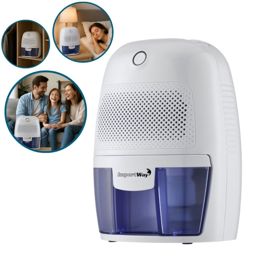 Desumidificador de ar de 600 ml com LED