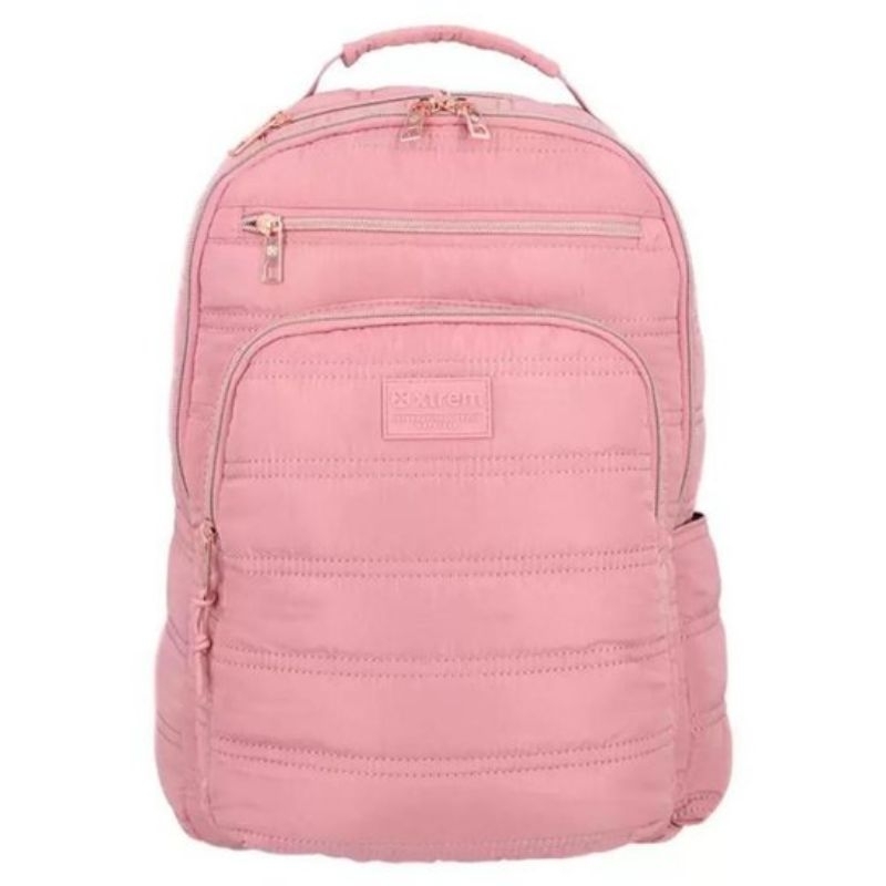 Mochila Xtrem Vermont Rosa Original - Compartimento Notebook 15.6” + Bolso Secreto Antimicrobiano