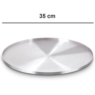 Forma De Pizza 35 Cm Cor Alumínio Reforçada Marca Chiquim em Oferta na Shopee