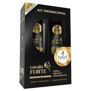 Kit Haskell Cavalo Forte Shampoo + condicionador 500ml em Oferta na Shopee