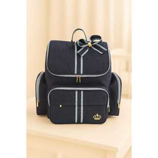 Mochila Bebe Maternidade G Luxo Azul Menino Laço