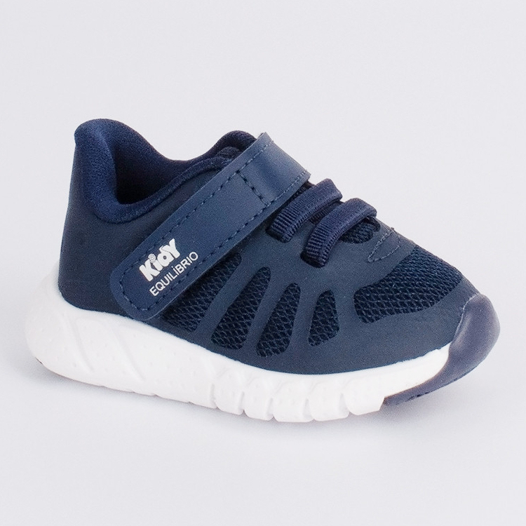 Tênis Infantil Meninos Kidy Equilíbrio Elástico Calce Fácil Anatômico Confortável Antiderrapante