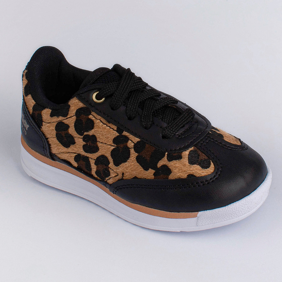 Tênis Infantil Menina Cadarço Onça Antiderrapante Anatômico Prático Moderno Fashion Moda Casual em Oferta na Shopee