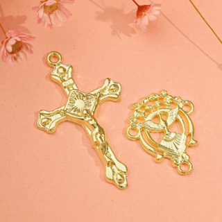 Entremeios Para Terço + Crucifixos Divino Espírito Santo  Alta Qualidade Asas da Fé em Oferta na Shopee