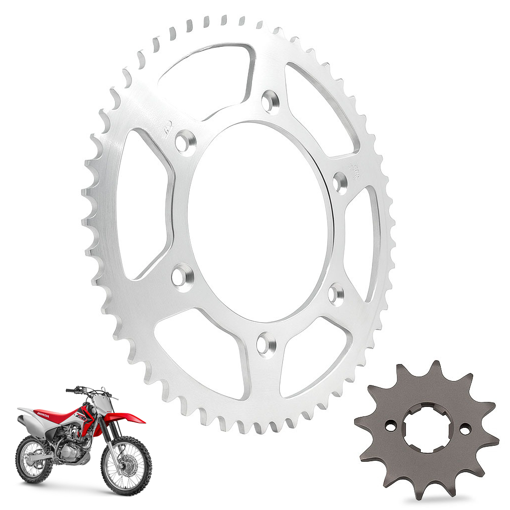 Kit Coroa e Pinhão CRF230F Coroa 50 Dentes e Pinhão 12 Dentes Aço 1045