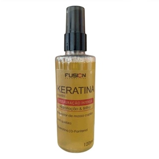 Keratina Líquida 120ml - Restauração Intensa, Hidratação e Brilho - Fusion Cosméticos em Oferta na Shopee